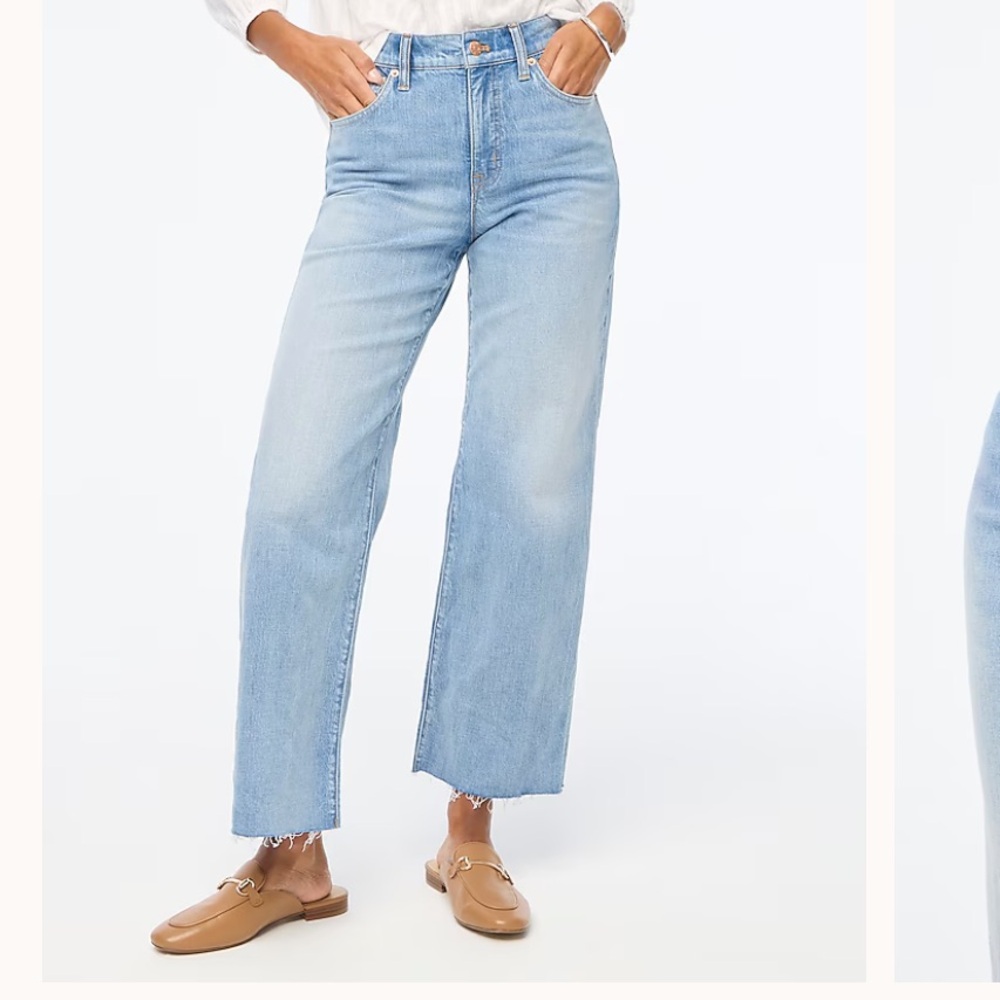 J. Crew Women's Sky Blue Straight Leg Jeans